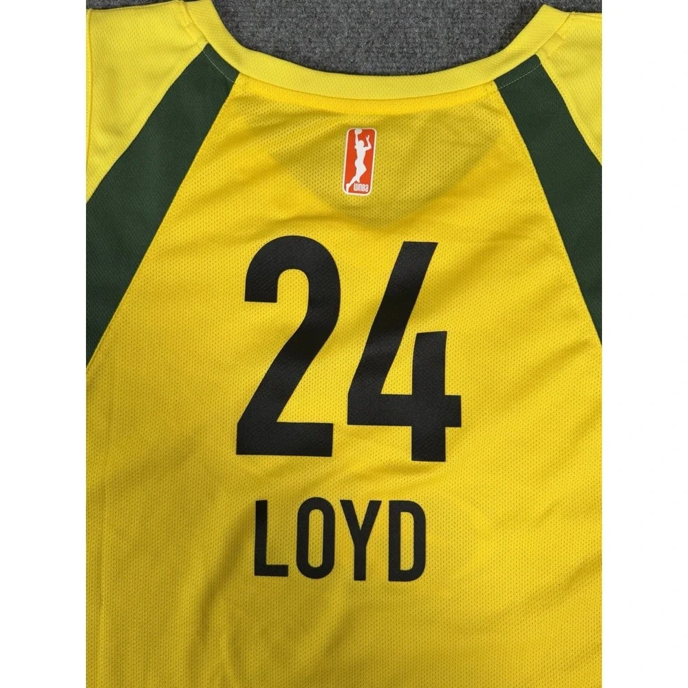 Nike WNBA Seattle Storm Jewell Loyd #24 Jersey Mens XXL Yellow Basketball EUC